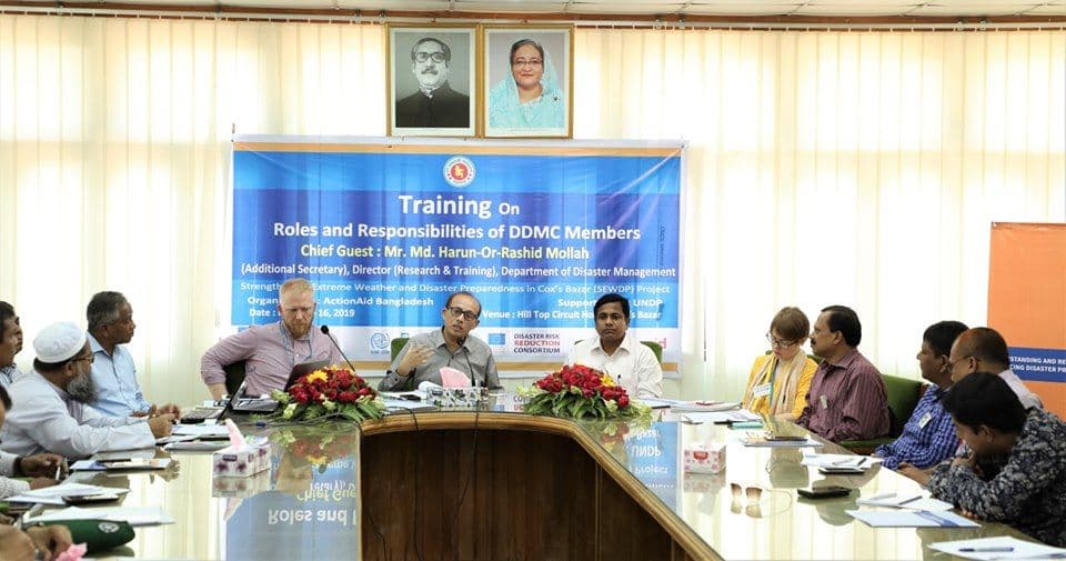 DISASTER RISK MANAGEMENT TRAINING IN COX’S BAZAR