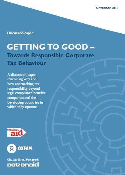 GETTING TO GOOD- TOWARDS RESPONSIBLE CORPORATE TAX BEHAVIOR