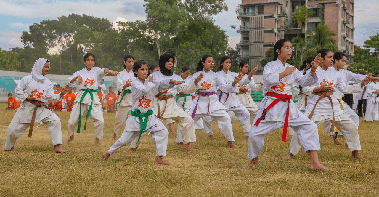 Empowering Women through Sports–Friendly Women's Football Match and Martial Arts Display in Cox’s Bazar